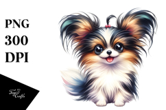 Cute Baby Papillon, Bright PNG Product Image 1