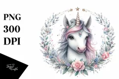 Detailed Baby Unicorn PNG Product Image 1