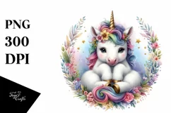 Detailed Baby Unicorn PNG Product Image 1