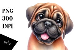 Happy Baby Mastiff, PNG Product Image 1