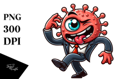 Serious Monster Dance, Cute PNG Product Image 1