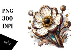 Small Anemone Watercolor Splash Product Image 1