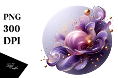 Abstract Violet Splash PNG Product Image 1