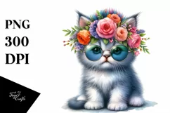 Baby Cat with Contempt Face PNG Product Image 1