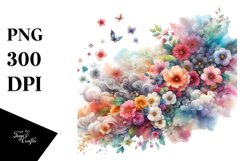 Flower Half of Spring Flowers PNG Product Image 1