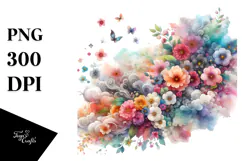 Flower Half of Spring Flowers PNG Product Image 1