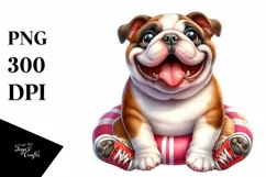 Funny Bulldog, Popping Eyes | Sublimation | Clipart Product Image 3