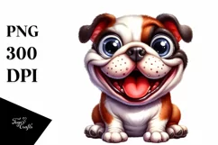 Funny Bulldog, Popping Eyes | Sublimation | Clipart Product Image 3