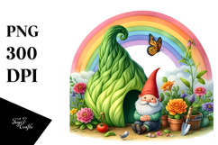 Colorful Gnome Rainbow | Clipart Product Image 1