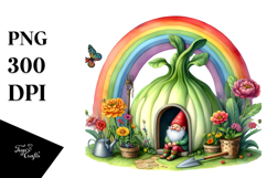 Colorful Gnome Rainbow | Clipart Product Image 1