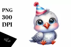 Funny Baby Dove Baby Clipart Product Image 1