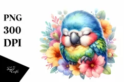 Colorful Cute Baby Macaw Clipart Product Image 3