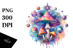 Magical Celestial Mushroom, Transparent PNG Product Image 1