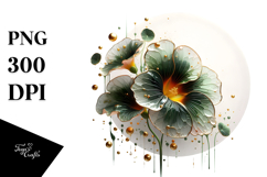 Abstract Nasturtium Made of , High-Quality PNG Product Image 1