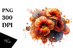 Glossy Nasturtium Made of PNG Product Image 1