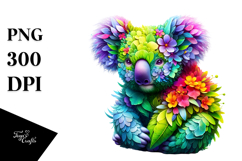 Vibrant Watercolor Koala Product Image 1