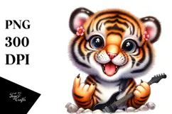 Cute Baby Tiger PNG Product Image 1