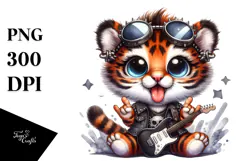 Cute Baby Tiger PNG Product Image 1