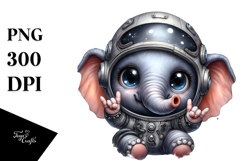 astronaut Elephant PNG Product Image 1