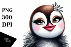 Funny Cute Penguin Rock Sign Clipart Product Image 3