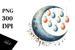 Half Moon with Hanging Eggs, PNG Product Image 1