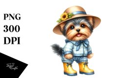 Happy Yorkshire Terrier Clipart Product Image 1
