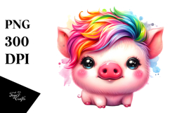 Simple Baby Pig Drawing | Clipart Product Image 1
