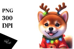 Watercolor Shiba Inu PNG Product Image 3