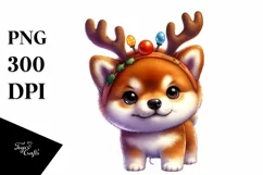 Watercolor Shiba Inu PNG Product Image 3