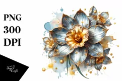 Colorful Watercolor Flower Sticker Clipart Product Image 3