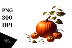 Black Cat and Pumpkin, Transparent PNG Product Image 1