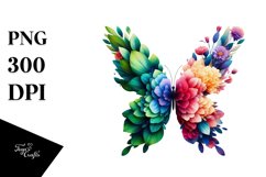 Abstract Vibrant Butterfly PNG Product Image 3