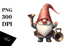 Retro Funny Gnome PNG Product Image 1