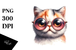 Cat with Sunglasses PNG Product Image 1