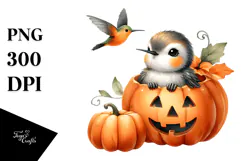 Cute Baby Hummingbird PNG Product Image 1