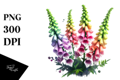 Foxglove with Watercolor Splash Product Image 1
