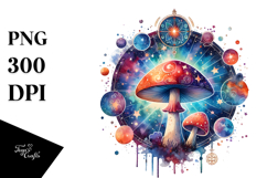 Magical Celestial Mushroom Tarot, SPLASH PNG Product Image 1