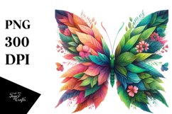 Abstract Vibrant Butterfly PNG Product Image 1
