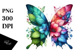 Abstract Vibrant Butterfly PNG Product Image 3