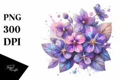 Detailed Wooden Stained Violet PNG Product Image 3
