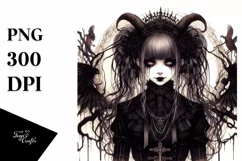 Detailed Gothic Girl PNG Product Image 3