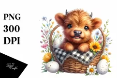 Cute Highland Cow | Sublimation | Clipart Product Image 3
