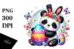 Colorful Baby Panda PNG Product Image 1