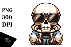 Silly Suggar Skull with Oversized Sunglasses Product Image 1