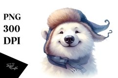 Funny Polar Bear Portrait Tongue Out | Clipart Product Image 3