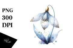 Abstract Watercolor Snowdrop Insertions Product Image 3