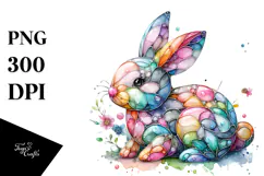 Colorful Bunny Made of PNG Product Image 1