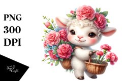 Cute Baby Lamb Carnation Bouquet Product Image 3