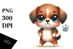 Expressive Puppy with Big Eyes | Clipart Product Image 1