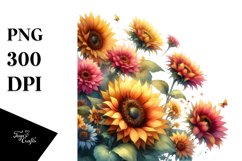 Vibrant Sunflower Petals | Clipart Product Image 3
